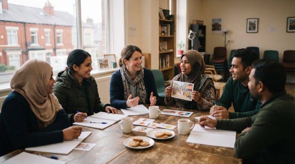 English classes for refugees in the UK: finding the right support